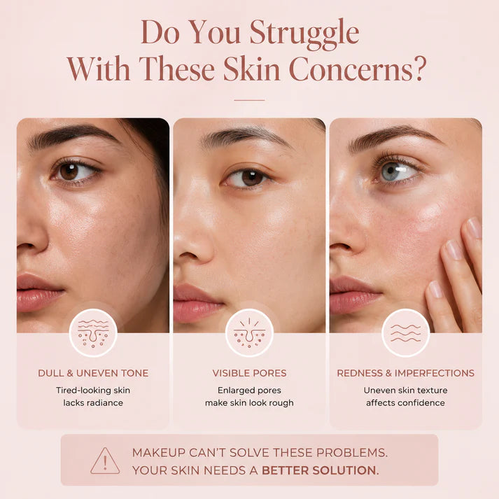 Covers redness — without the cakey foundation look.