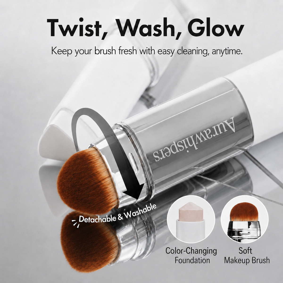 Aurawhispers Dual-Ended Color-Adapt Foundation Stick