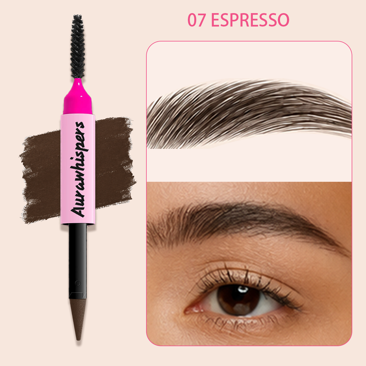 Aurawhispers FluffStay Brow Cream-Powder Pen