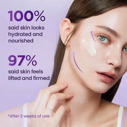 Aurawhispers 3D Lifting Cream 1.7 fl oz | Advanced Anti-Aging Probiotic Facial Night Cream with 17-Peptide Complex for Wrinkles on Face and Neck Nourishing Hydrating Skin Repair Firming Smooth
