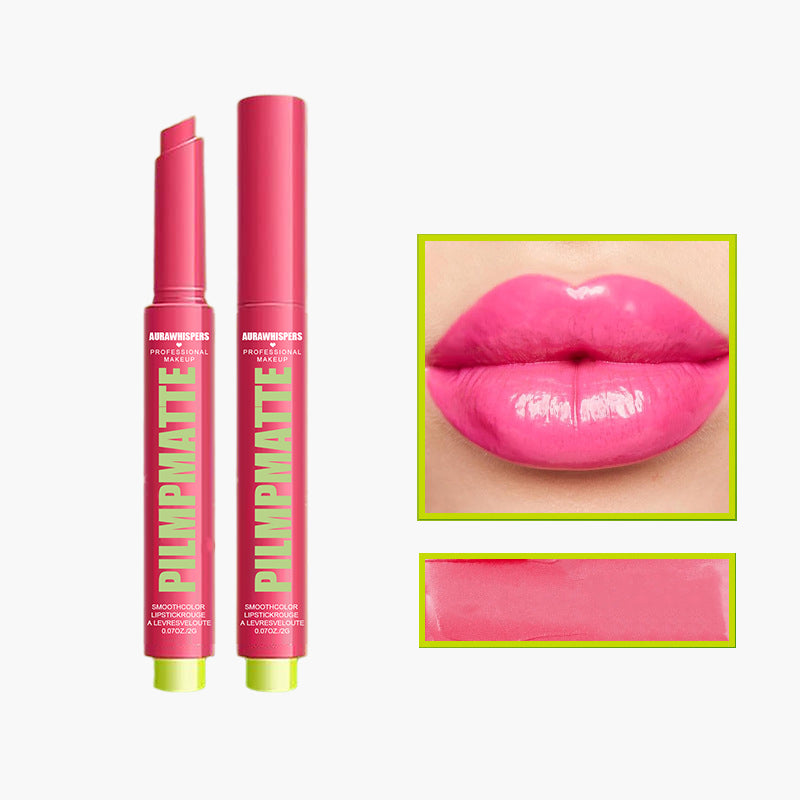 Last Day Buy 1 Get 1 Free PILMPMATTE Lipstick - Smooth Color Lipstick with Cushion-Soft Formula - Moisturizing, Lightweight, Creamy Pigments, Aurawhispers