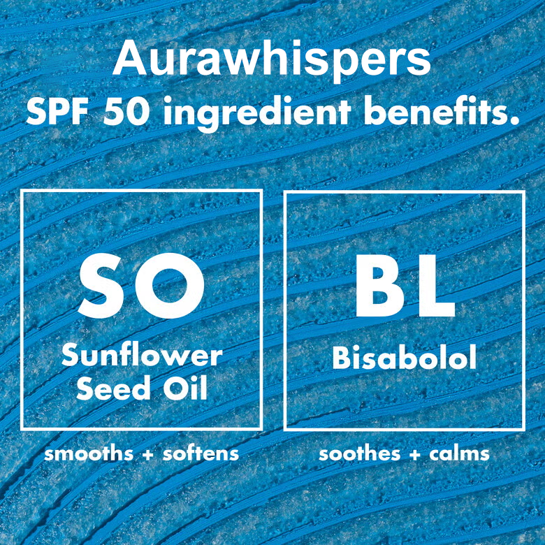 Aurawhispers Clear SPF 50 Sunscreen Stick | Invisible Broad Spectrum UVA/UVB Protection