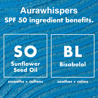 Aurawhispers Clear SPF 50 Sunscreen Stick | Invisible Broad Spectrum UVA/UVB Protection