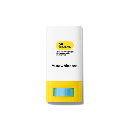 Aurawhispers Clear SPF 50 Sunscreen Stick | Invisible Broad Spectrum UVA/UVB Protection