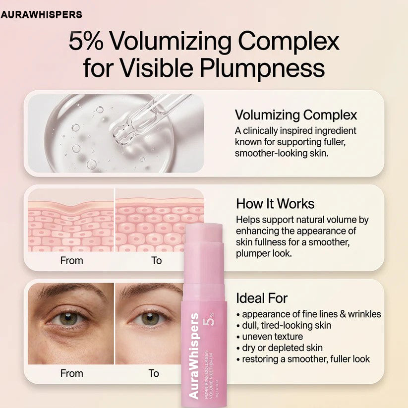 AuraWhispers PDRN Pink Collagen Volume Multi Balm