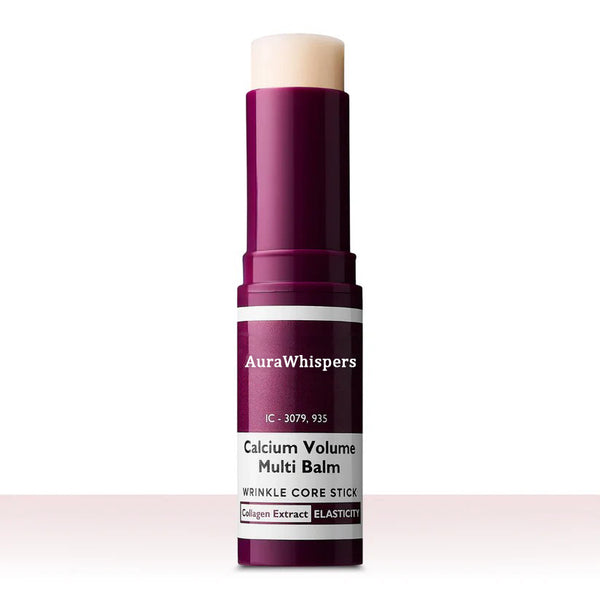 AuraWhispers Calcium Infused Multi Balm Stick - Collagen Infused Hydrating Anti-Aging Moisturizer