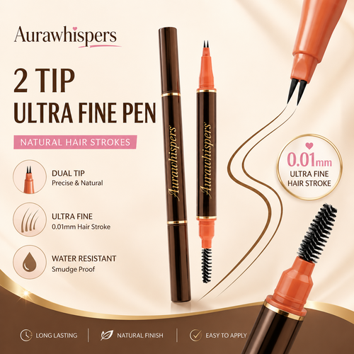 Last Day Buy 1 Get 1 Free✨Aurawhispers 2-Tip UltraFine Pen - Eyebrows