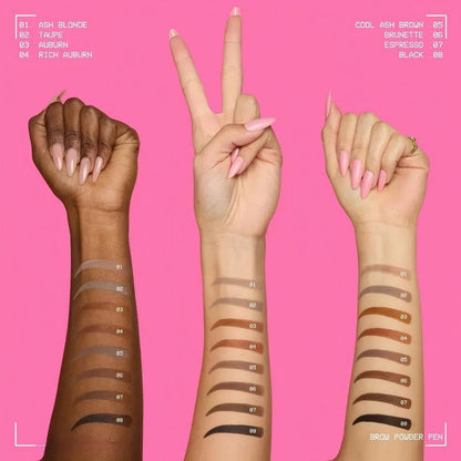 [NEW & EXCLUSIVE] FluffLift Brow Powder Pen, 24H Wear, Cream To Powder Eyebrow, Transfer-Resistant Formula, Aurawhispers