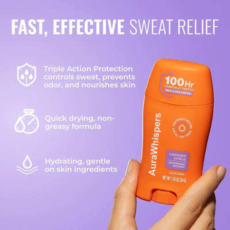 AuraWhispers Deodorant | Long-Lasting Freshness, Gentle Skin-Nourishing Underarm Care