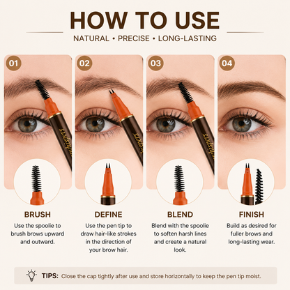 Last Day Buy 1 Get 1 Free✨Aurawhispers 2-Tip UltraFine Pen - Eyebrows