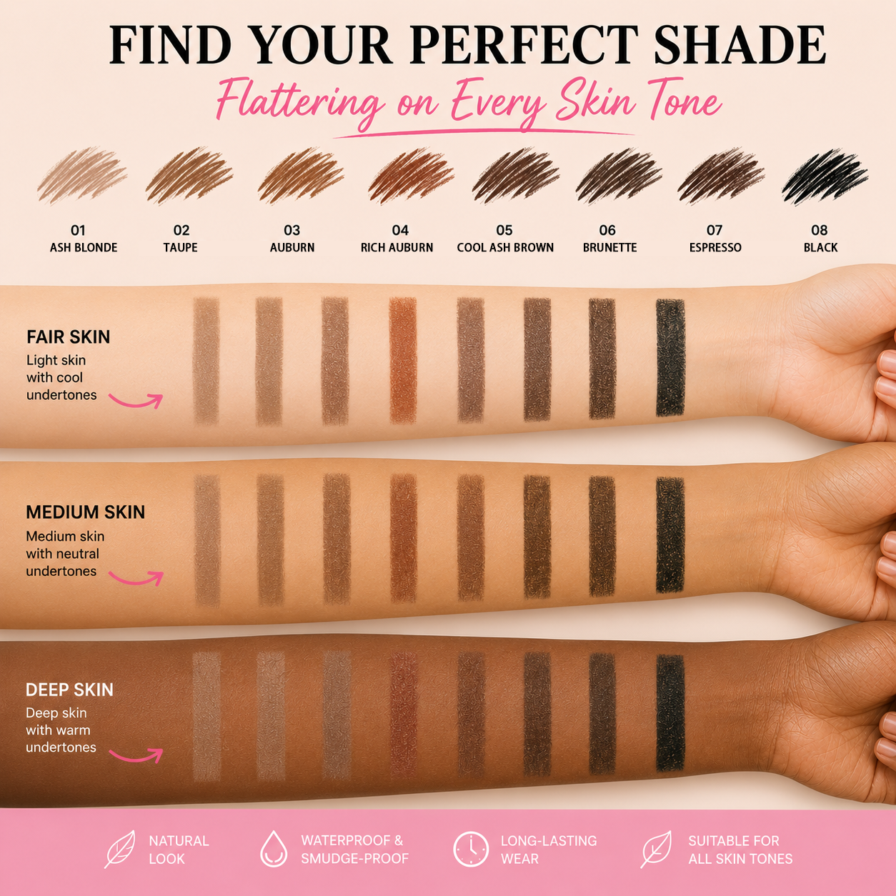 Aurawhispers FluffStay Brow Cream-Powder Pen