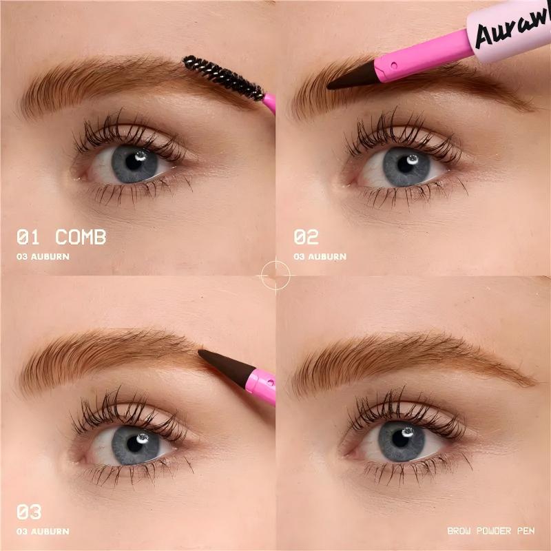 [NEW & EXCLUSIVE] FluffLift Brow Powder Pen, 24H Wear, Cream To Powder Eyebrow, Transfer-Resistant Formula, Aurawhispers