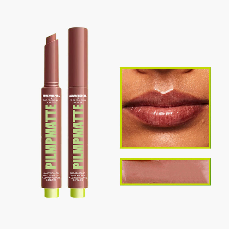 Last Day Buy 1 Get 1 Free PILMPMATTE Lipstick - Smooth Color Lipstick with Cushion-Soft Formula - Moisturizing, Lightweight, Creamy Pigments, Aurawhispers