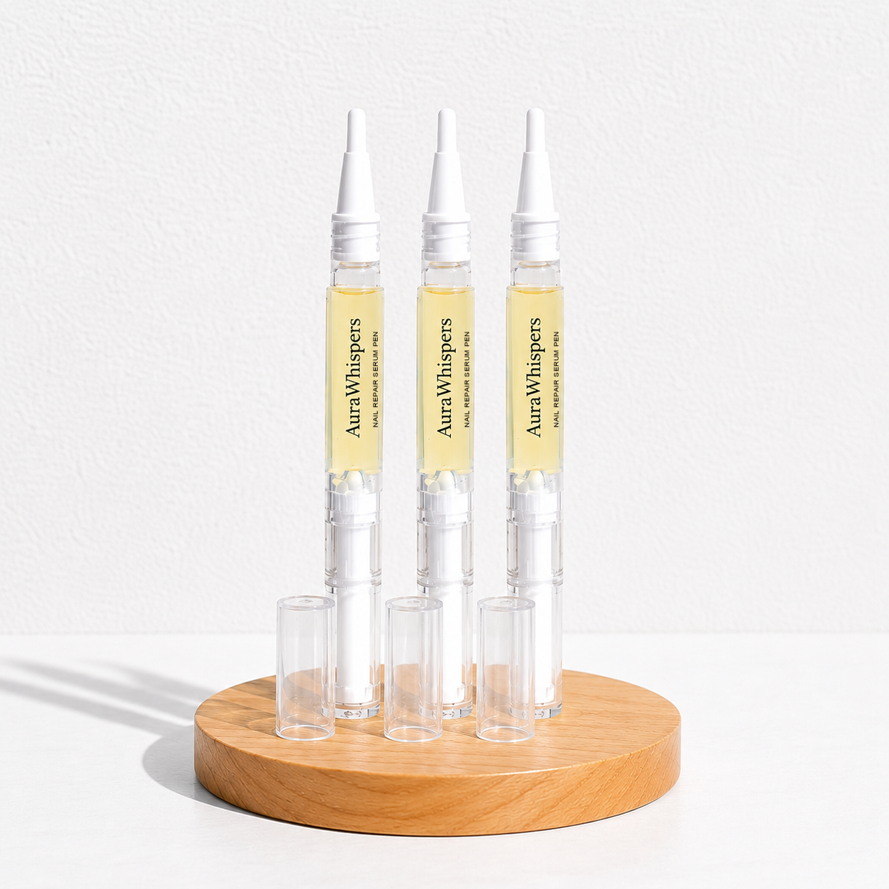 AuraWhispers 100% Organic Nail Growth Oil, Enriched with Vitamins & Fatty Acids to Nourish, Strengthen and Brighten Nails