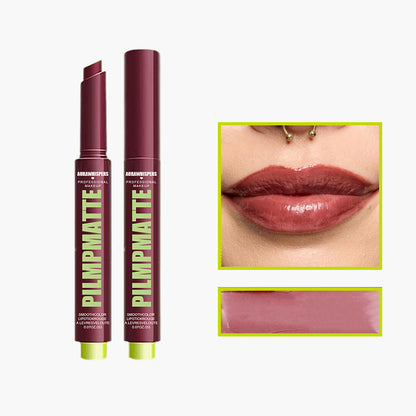 Last Day Buy 1 Get 1 Free PILMPMATTE Lipstick - Smooth Color Lipstick with Cushion-Soft Formula - Moisturizing, Lightweight, Creamy Pigments, Aurawhispers