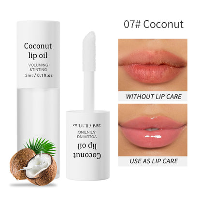 Last Day Buy 1 Get 1 Free Aurawhispers Apple Lip Oil Lip Stain｜Transfer-Proof Hydrating Plump Glossy Lip Tint, 7 Colors