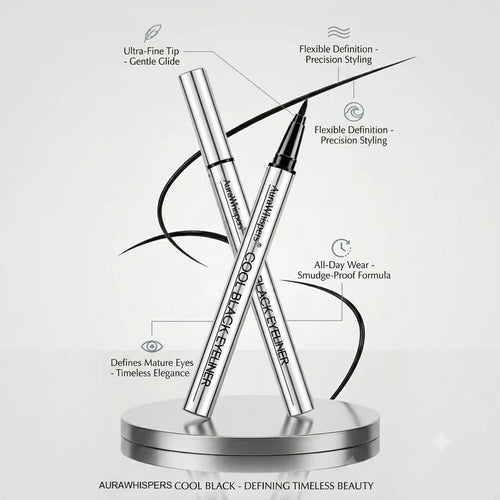 Final Day: Buy 1 Get 1 Free |Aurawhispers Effortless Precision Eyeliner: Designed for Mature, Beautiful Eyes