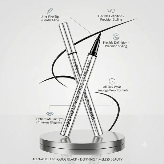 Final Day: Buy 1 Get 1 Free |Aurawhispers Effortless Precision Eyeliner: Designed for Mature, Beautiful Eyes