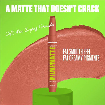 Last Day Buy 1 Get 1 Free PILMPMATTE Lipstick - Smooth Color Lipstick with Cushion-Soft Formula - Moisturizing, Lightweight, Creamy Pigments, Aurawhispers