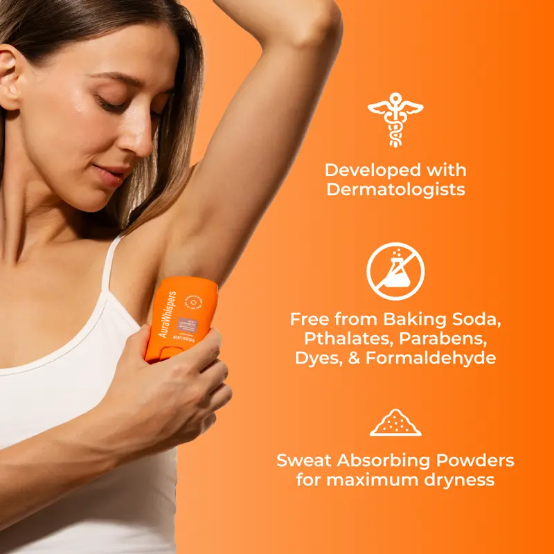AuraWhispers Deodorant | Long-Lasting Freshness, Gentle Skin-Nourishing Underarm Care